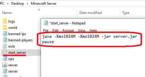 Make a Minecraft server with Java
