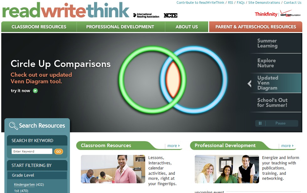 ReadWriteThink Best Online Educational Program for Kids