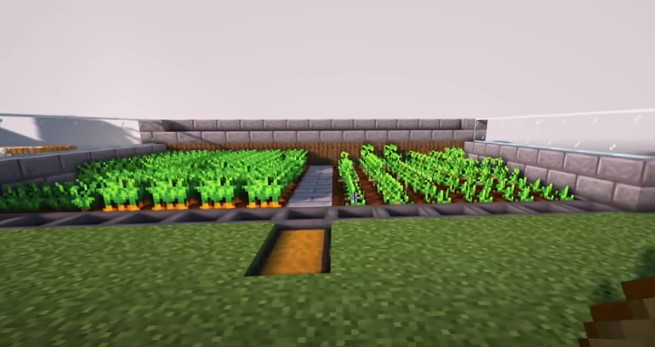 minecraft greenhouse farm 
