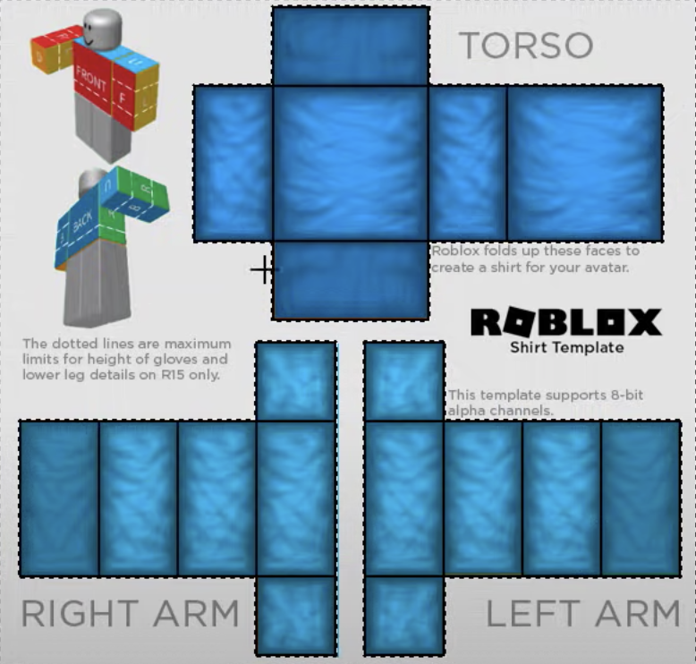 blue pants roblox template