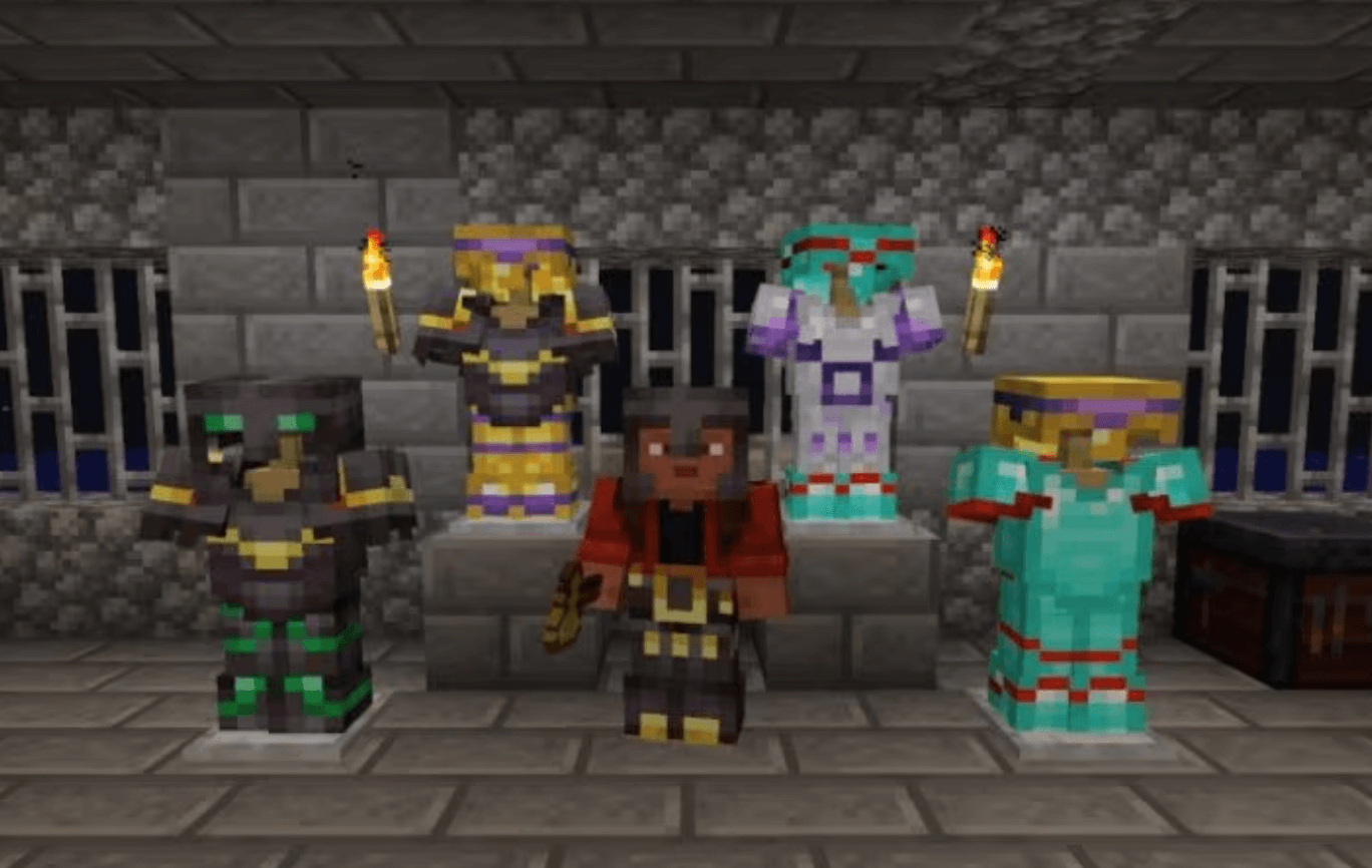 Minecraft armor trims from 1.20