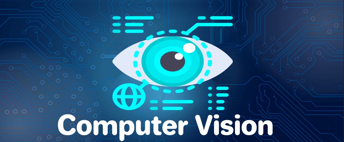 Illustration of an eye symbolizing computer vision technology.