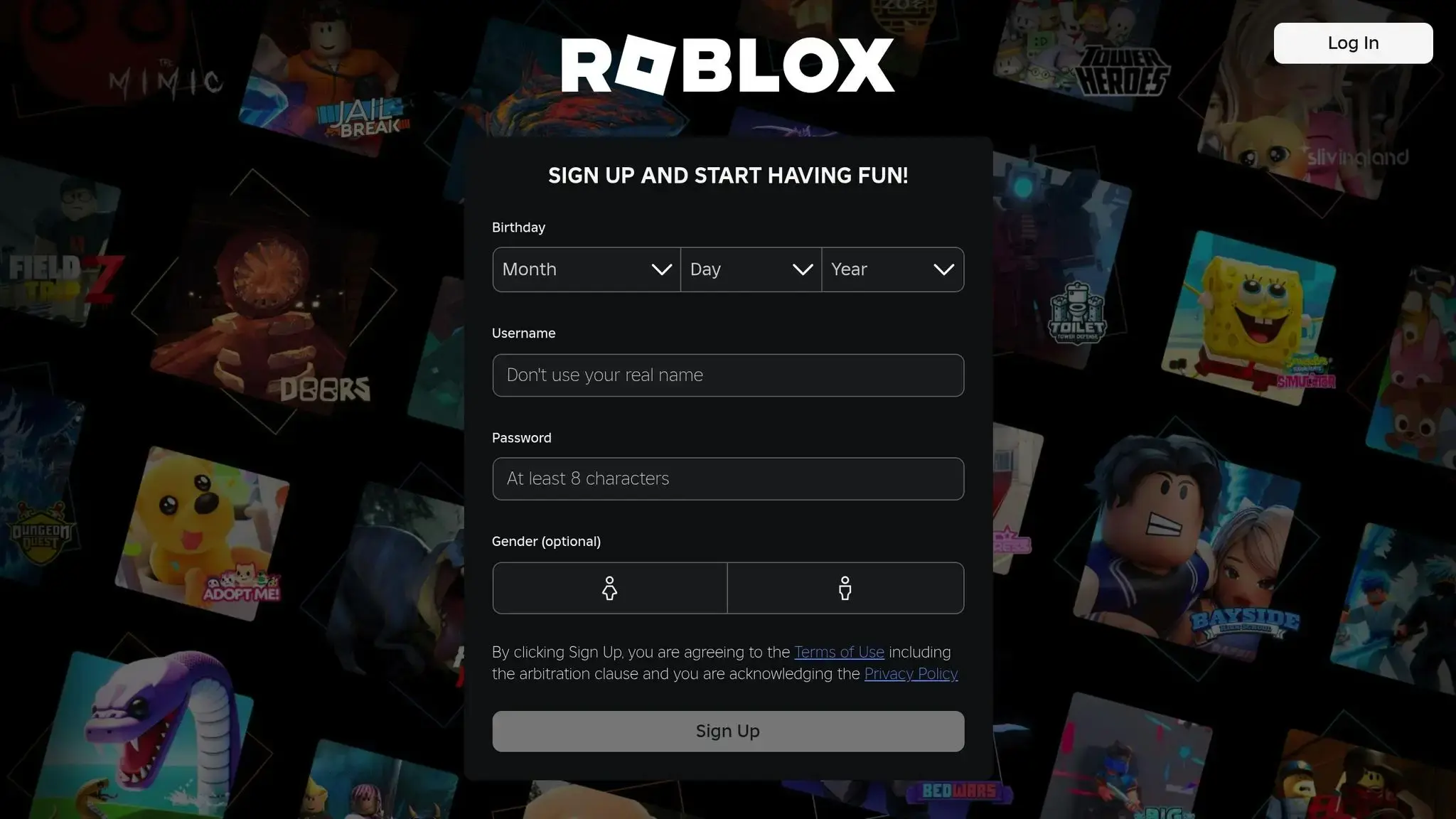 Roblox Home Page