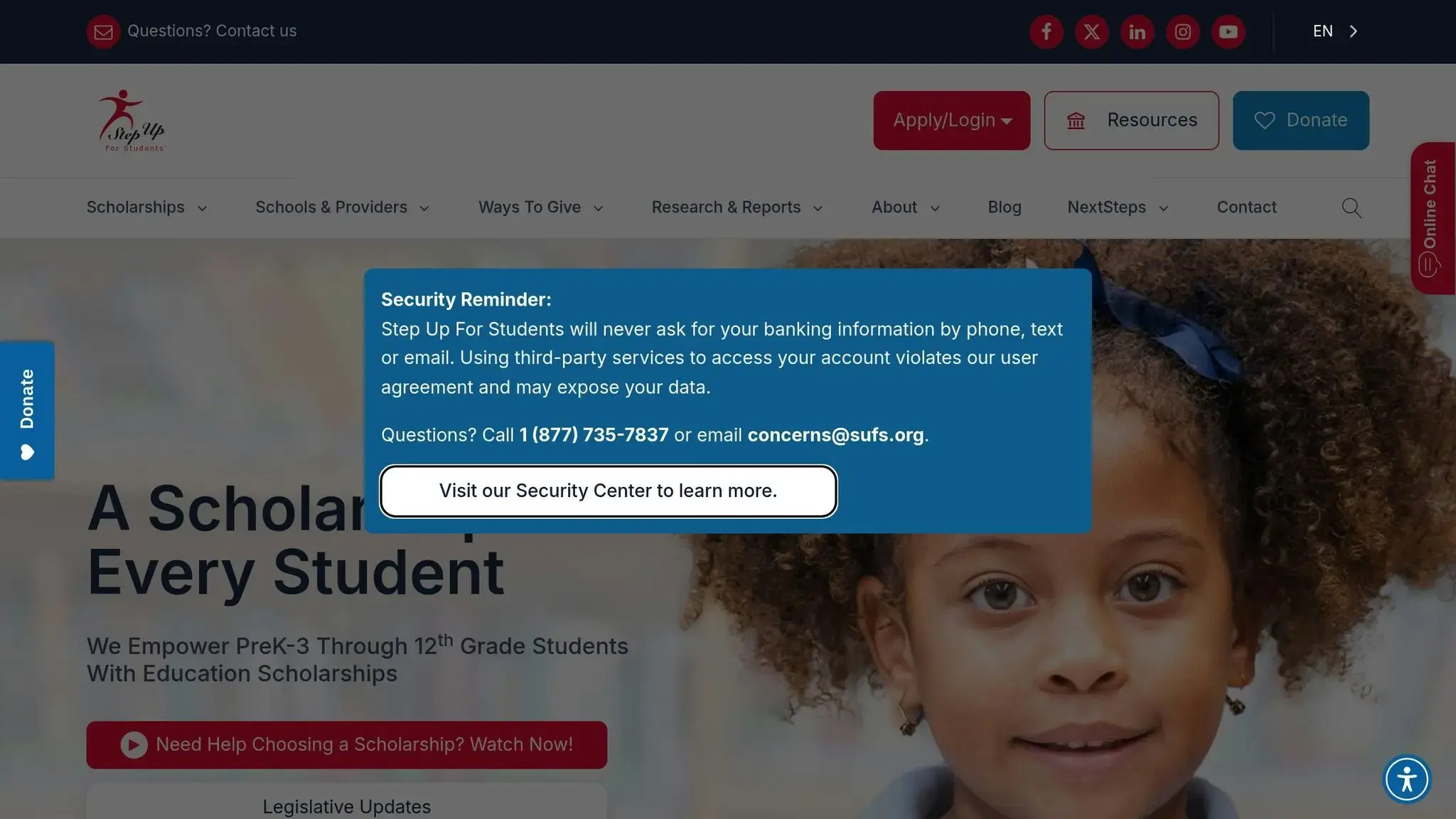 Step Up Home Page