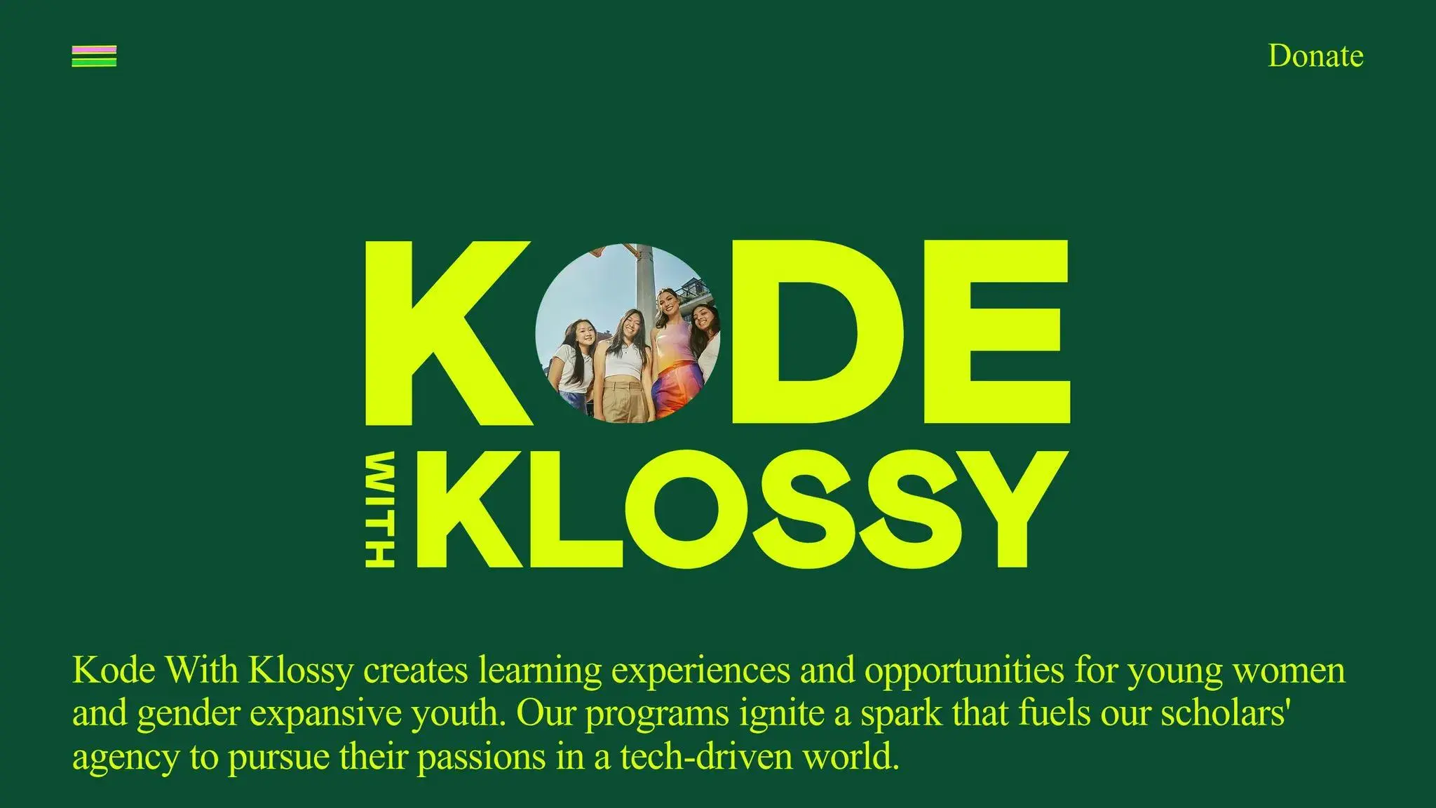 Kode with Klossy Home Page