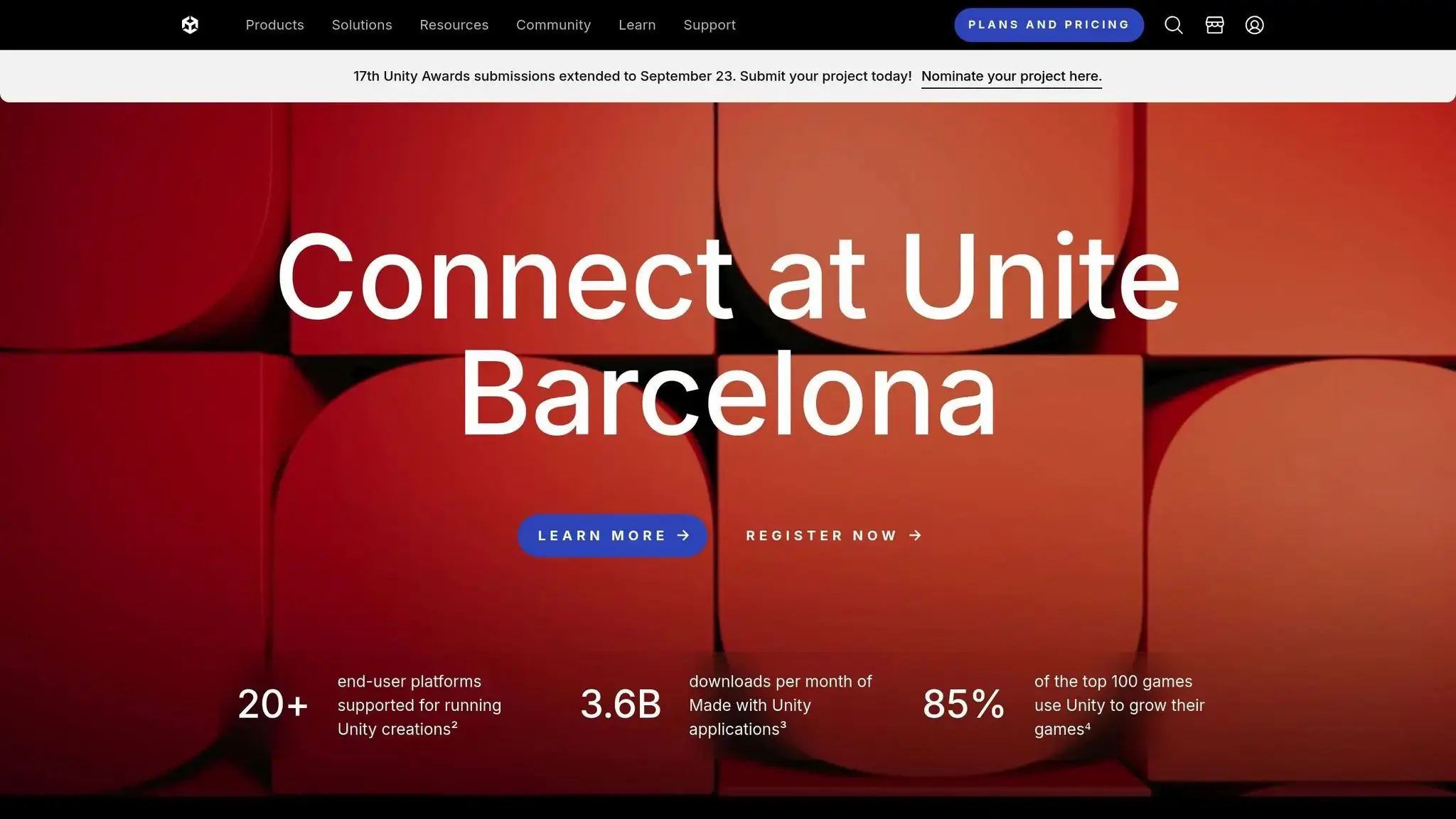 Unity Home Page
