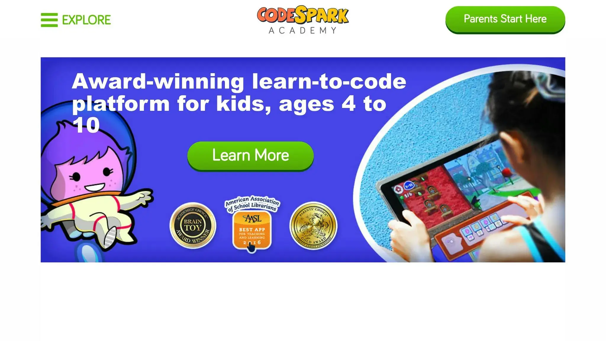 CodeSpark Home Page