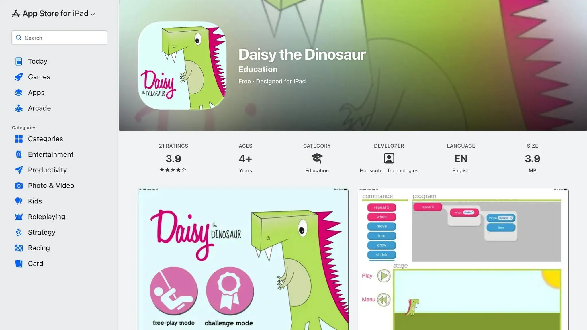 Daisy the Dinosaur Home Page
