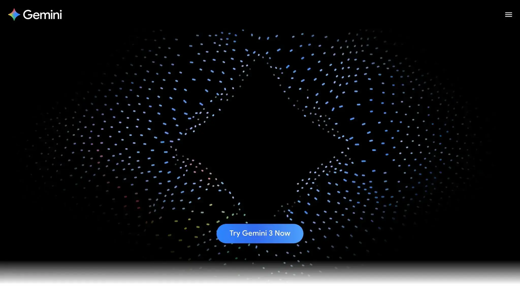 Google Gemini Home Page