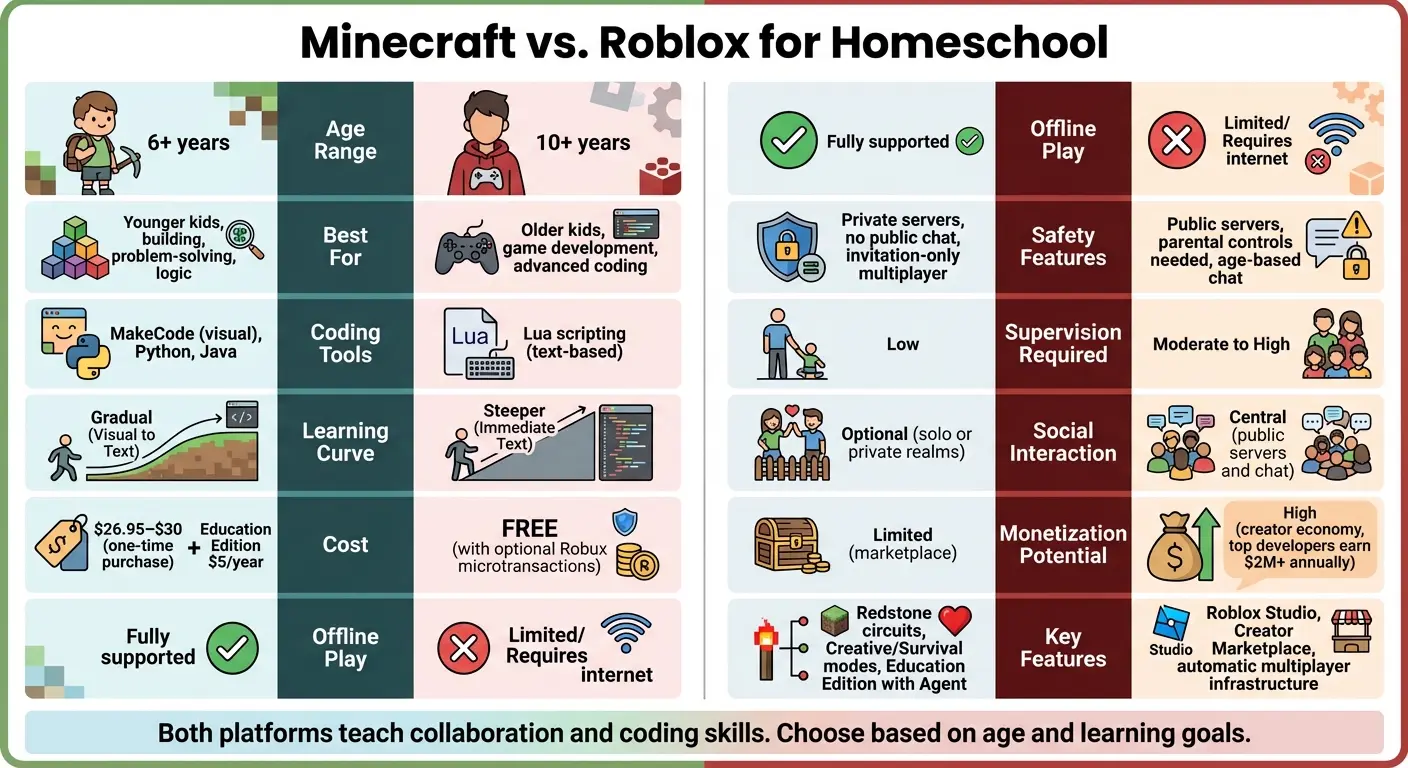 Minecraft vs Roblox