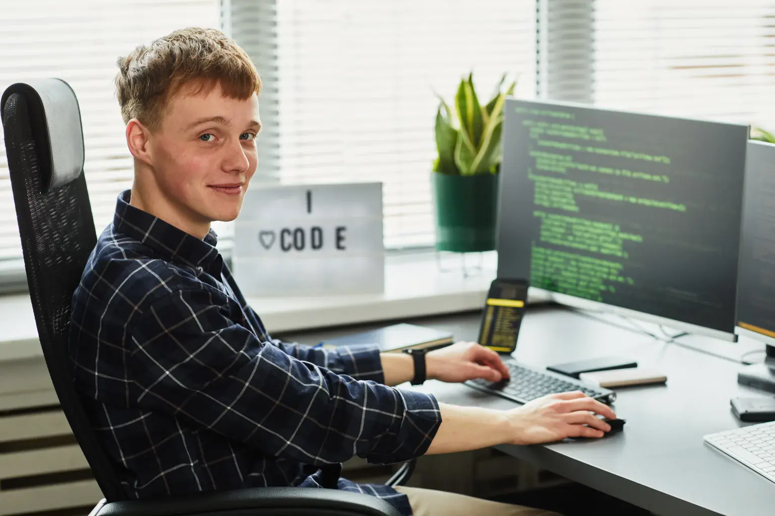 A student building the first working version of a product
